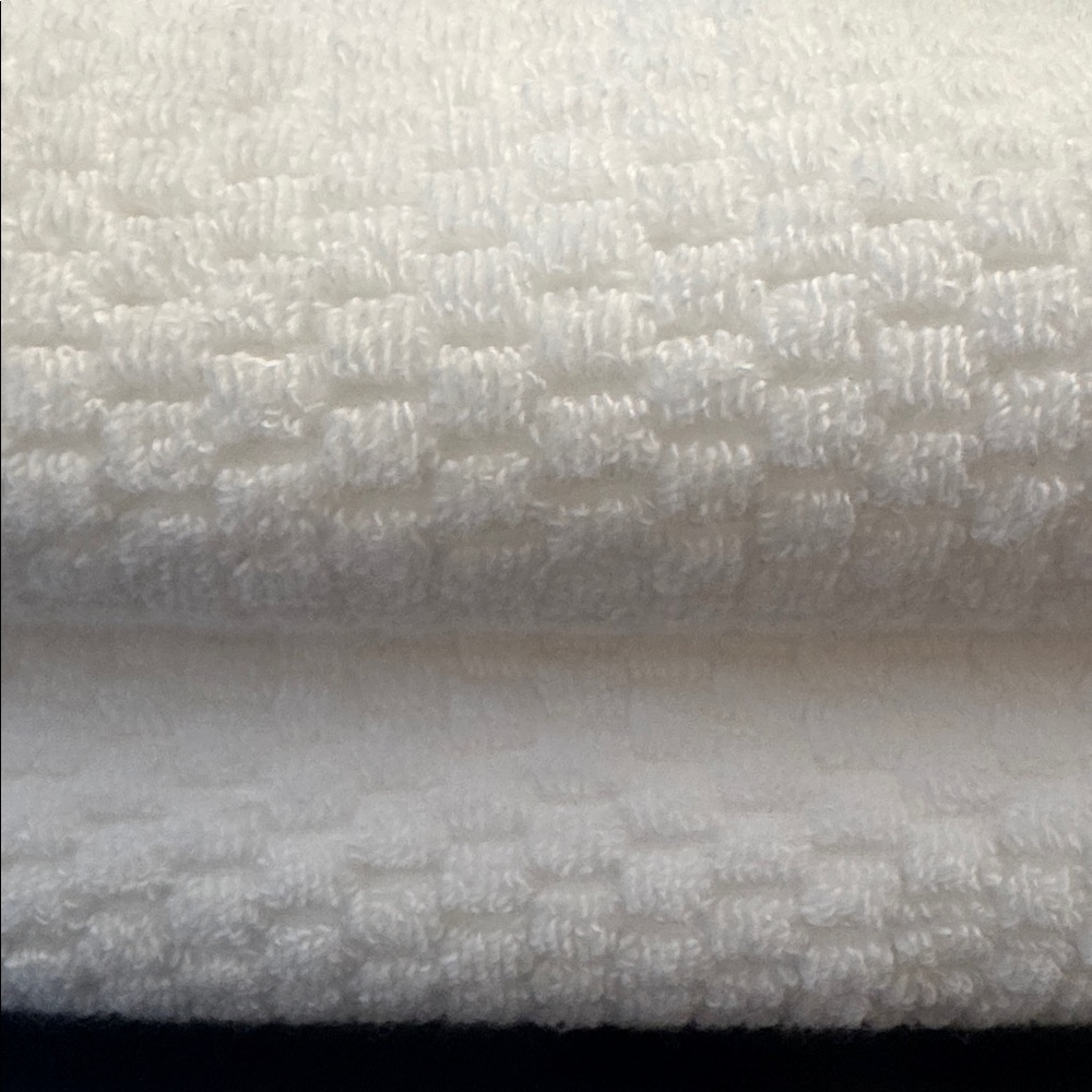 2pc TRULY LOU Quick Dry 100% Cotton Quick Dry Bath Towel Set - White - Picture 3 of 3
